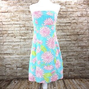 Lilly Pulitzer Strapless Dress with Tie Back